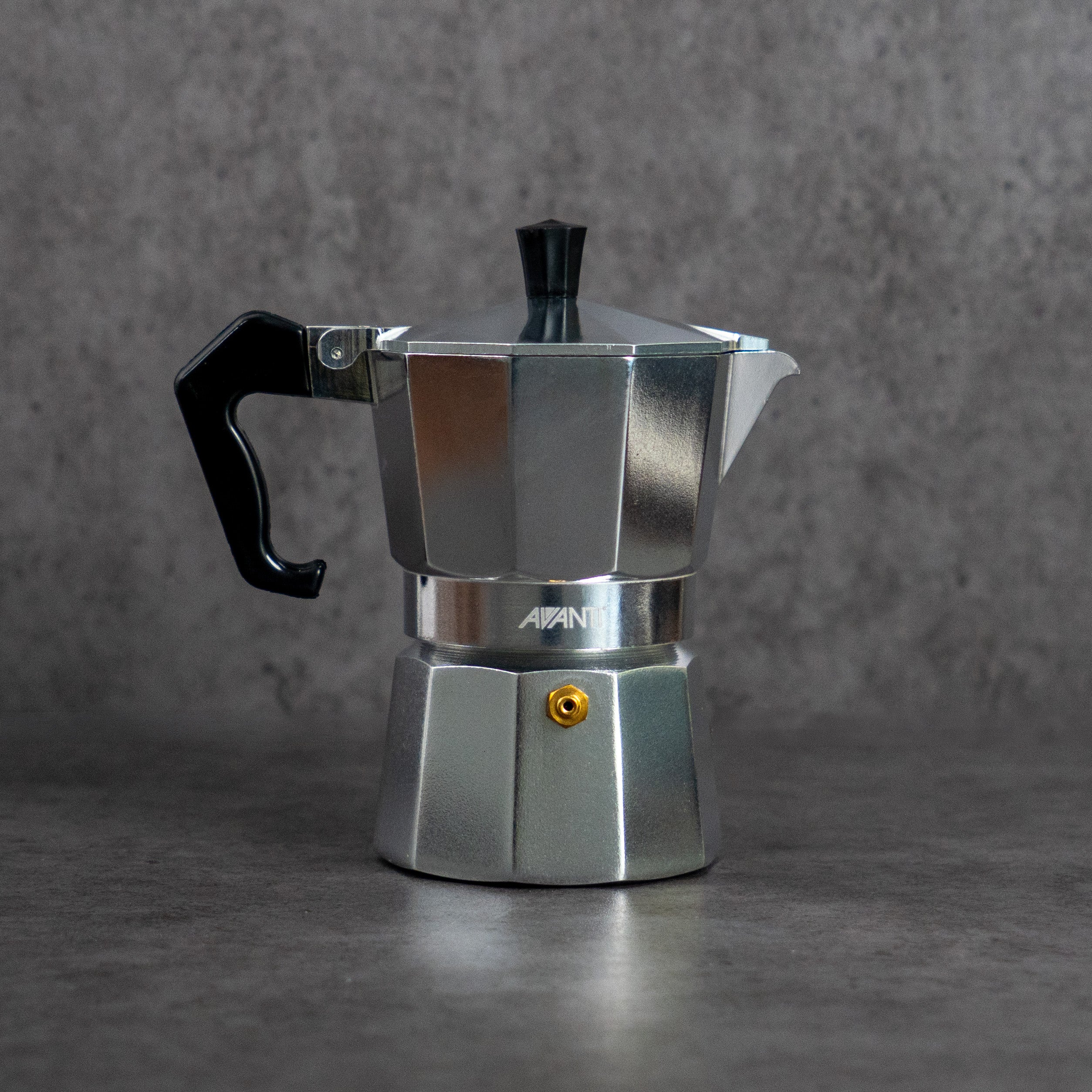 Stovetop Coffee Avanti Moka Pot AVANTI 4-Cup Stovetop Espresso Maker  Stainless Steel Italian