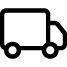 Icon of a truck on a white background