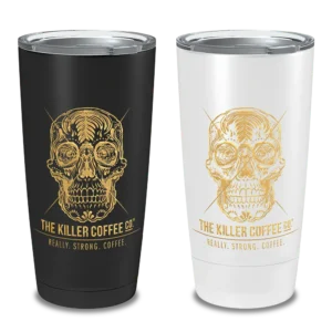stainless steel double-walled killer coffee tumbler