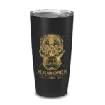 stainless steel double-walled killer coffee tumbler black
