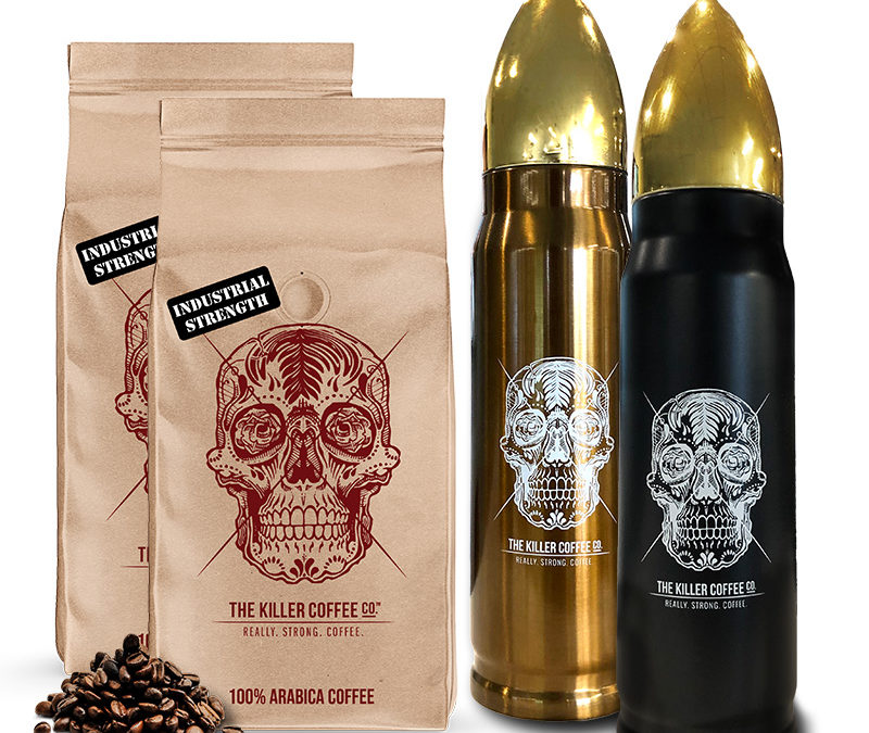 Killer Coffee Double Bullet Flask Pack