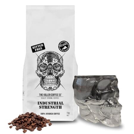 Killer Coffee™ + Skull Glass