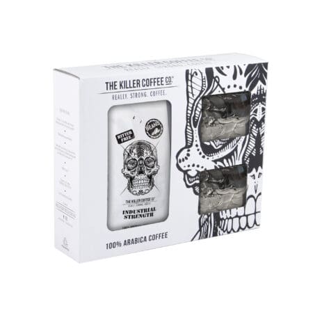Killer Coffee Skull Glass Gift Box