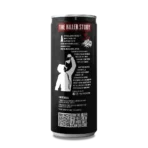 cold brew canned coffee back label