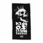 King of Strong Coffee Beach Towel